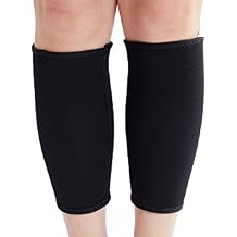 Ausom Slimming Mens Womens Thermal Leg Calf Shaper Sudatory Shank Wraps Neoprene Compression Workout Slimmer for Fat- Burning and Beautifying
