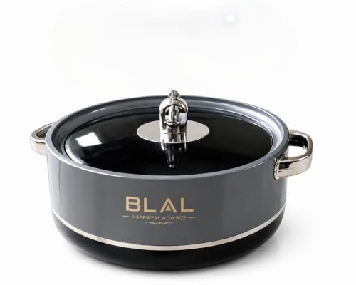 Image of Deluxe Decor Inner Stainless Steel Insulated Casserole Thermoware Casserole (Black)
