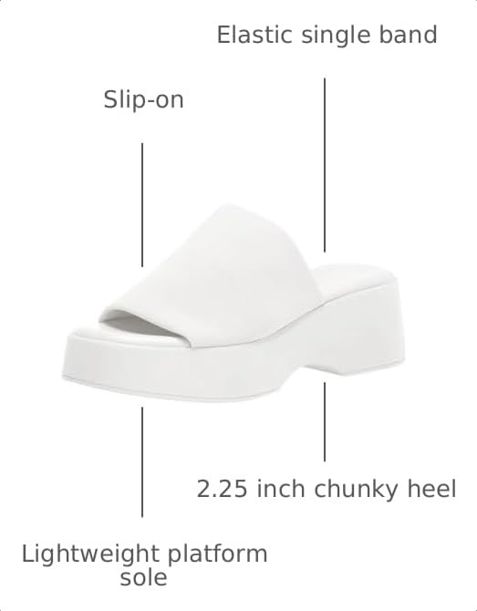 Image of Womens Wedge SIides Sandals Platform Open Toe Slip On Elastic Band Wedges Shoes