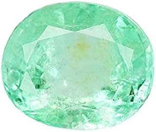 The Gallery Of Gemstones Natural Green Emerald 6.00 Carat / 6.60 Ratti Panna Stone from Columbia Original Certified by Lab Price In India