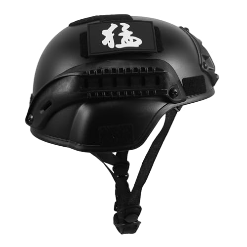 Casque de protection réglable Kisangel noir pour éviter l'inconfort en cosplay