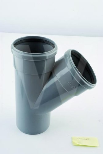 Branche de Sol Polypipe ST404G gris 110 mm 135° pour évacuation