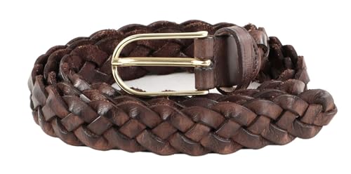 Ceinture en cuir Vanzetti W110 marron foncé pour sublimer vos jeans