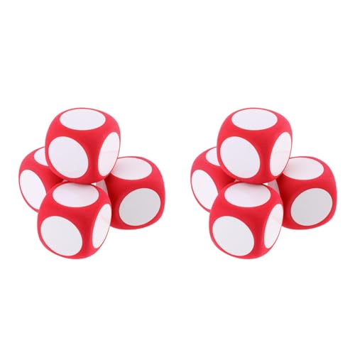 DOITOOL Dados de borrado en seco, 8 dados gigantes de espuma para escribir, bloques de borrado en seco, accesorios de enseñanza para el hogar y el aula, 2. 36 x 2. 36 x 2. 36 pulgadas