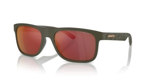 ARNETTE Man Sunglasses Dark Blue Frame, Dark Grey Mirror Water Polar Lenses, 56MM2