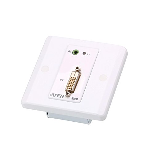 Aten VE607 soluciona la distancia DVI con este extensor de pared blanco con audio 3