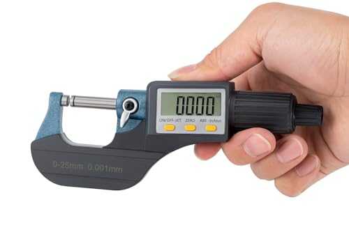 MAVOTANK Digital Outside Micrometer Electronic Micrometer Gauge 0.25 MM Digital Tools Caliper(Digital Micrometer)