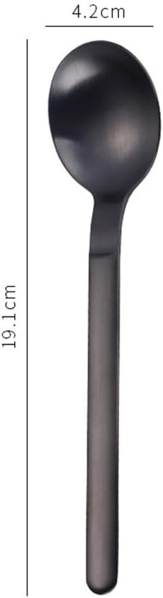 LVUNZJCA テーブルスプーンスプーン 大人用ディナースプーン 家庭用ステンレススチール 家庭、キッチン用(カラー6)