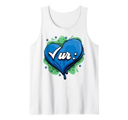 Check Ur Colon Cancer Awareness Heart Blue Colonoscopia Camiseta sin Mangas