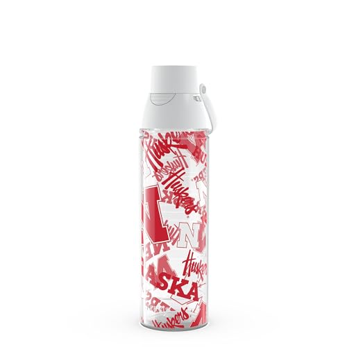 Tervis Venture Lite Nebraska Cornhuskers - All Over Made in USA Double Walled Insulated Tumbler Travel Cup Keeps Drinks Cold & Hot, 24oz Water Bottle, Classic