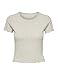 ONLY Damen Onlemma S/S Short Top Noos JRS, Pumice Stone/Detail:Melange, M