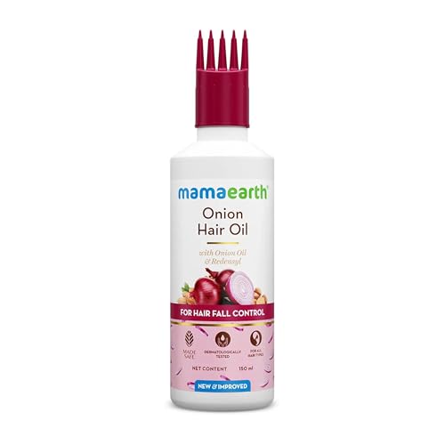 Mamaearth Onion Hair Oil for Hair Growth & Hair Fall Control with...