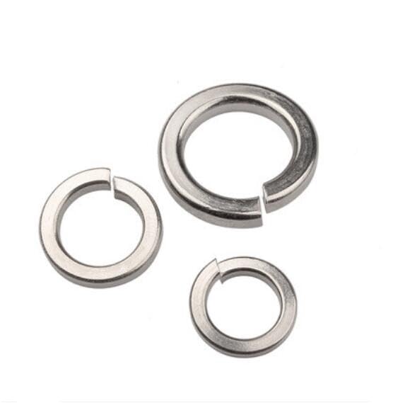 50pcs M1.6 M2 M2.5 M3 M4 M5 spring gaskets open spring washers elastic spacer stainless metal material - (Inner Diameter: M5)