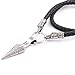 BAVIPOWER Odin's Gungnir Spear Head Pendant with Black Leather Raven Head Chain Necklace 316L Stainless Steel Nordic Scandinavian Viking Men Jewelry Bonus Leather Chain