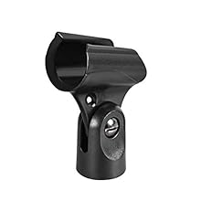 Universal phone clips fit different types of Microphones,Dynamic Vocal Microphone or Professional Wireless Microphone Good quality: strong and soft plastic;Standard mounting thread;Easy to use: easily install or remove from the microphone A flexible ...