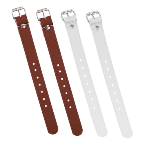 PRETYZOOM 2Pairs Bike Basket Straps Artificial Leather Straps for Bicycle Front Basket Strong Load Bearing Capacity Easy to Install Fits Bikes