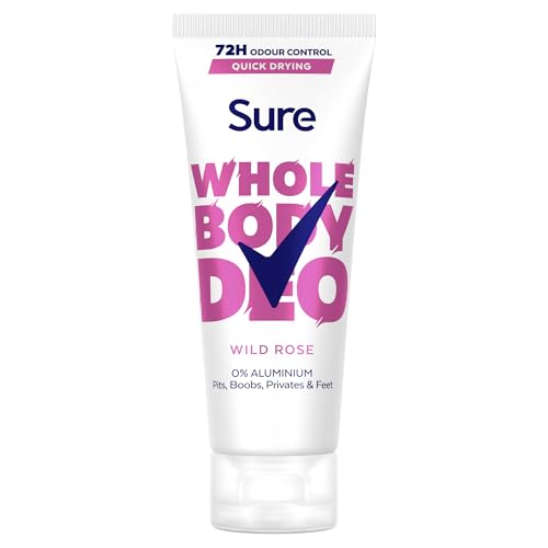 Sure Women Wild Rose Whole Body All Over Body Deodorant Spray with a fresh & floral fragrance and 72 hour odour control 150ml