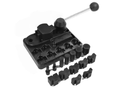 DEJIN Metal Wire Bending Jig Set with Adjustable Dies, Multi-Functional Ring Earring Bending Tool, Ring Bender Maker Tool Kit with Nylon Dies for DIY Rings, Bending Metals, Jewelry Making (Black)