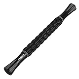 YANSYI Professional 9-Roller Deep Tissue Massage Stick - Portable Muscle Recovery Roller for Athletes, Relieves Post-Workout Soreness & Leg/Back Pain - Portable Physio Tool (Gray)