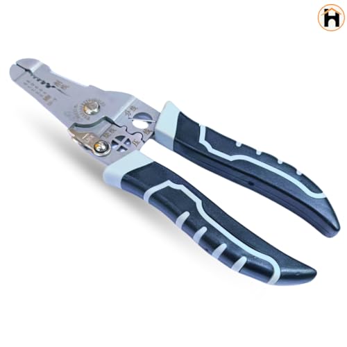 Image of Homdum All in 1 Multifunction Stainless Steel Wire Stripper /Wire Crimping Tool, Wire Cutter, Wire Crimper, Cable Stripper, Wiring Tools and Multi-Function Hand Tool