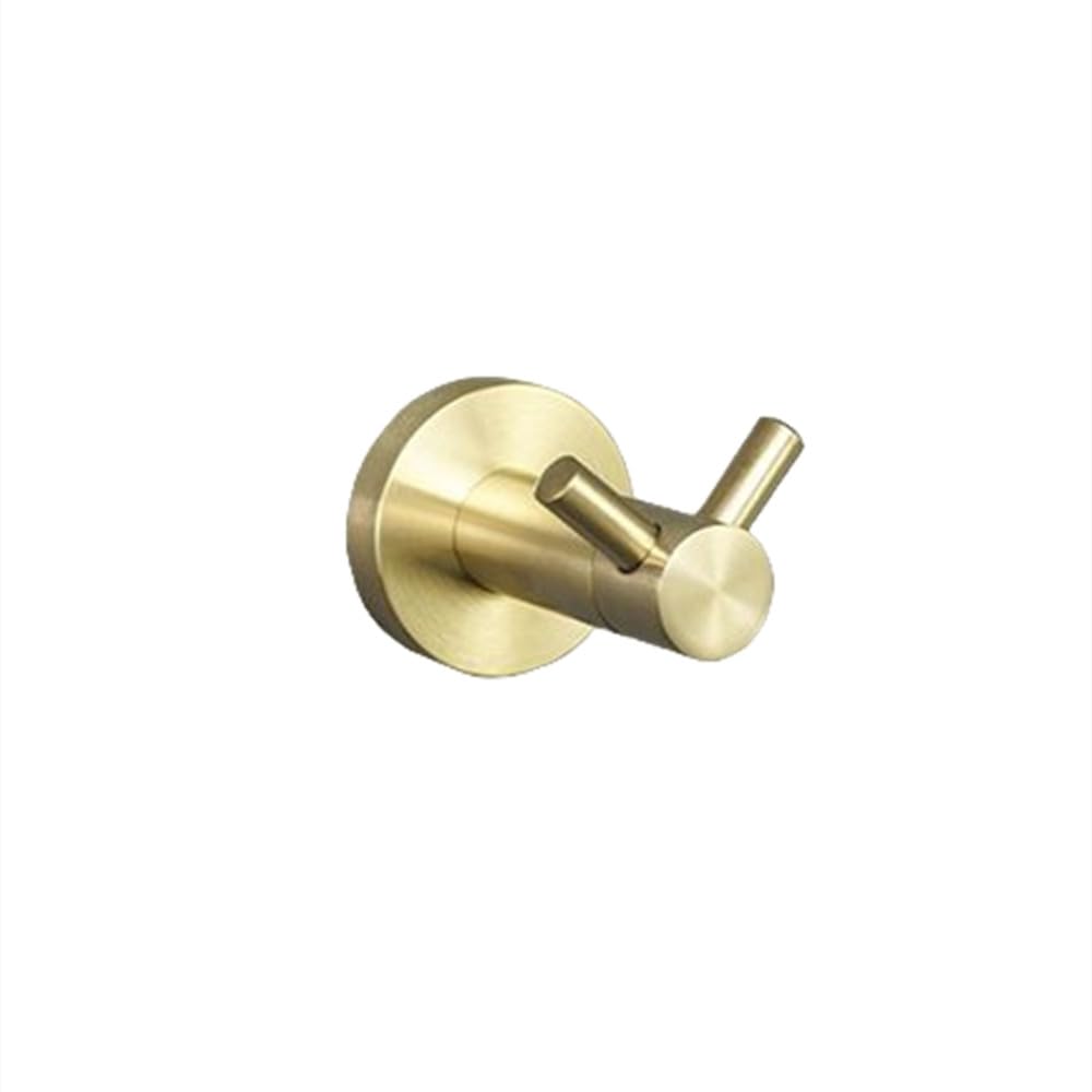 Porte-serviettes or brossé pour une salle de bain moderne et épurée