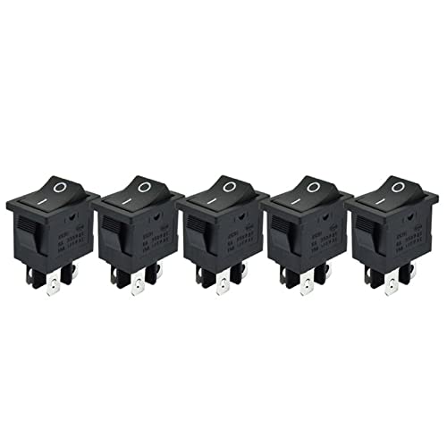 Interrupteur à bascule 4 broches marche arrêt KCD1-104 interrupteur d'alimentation 15x21mm
