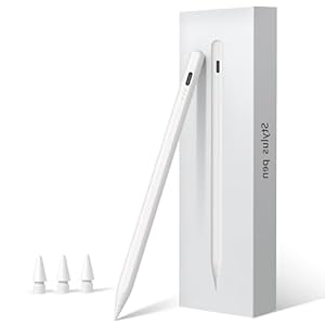 Pencil for iPad 2025-2018, Fast Charge, Palm Rejection, Tilt Sensitivity Stylus Pen for Apple iPad 10th/11th A16 & 9th-6th Generation, Air M2 M3 13"/11"/5-3rd, Pro M4 13"/11"/12.9", Mini 7th/6th/5th