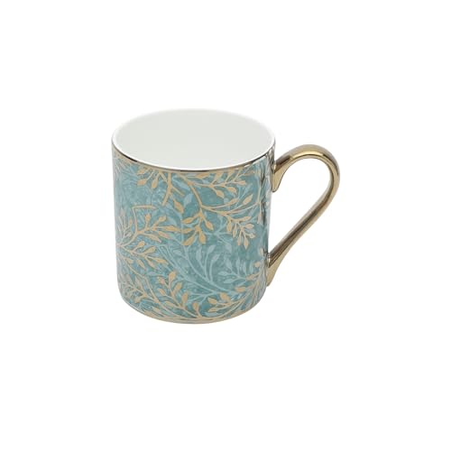 Image of Clay Craft Fine Ceramic Melon Ebony Printed Tea Cup Set of 6-220 ml Each Tea Cups, Tea Cup Set of 6, Mugs for Coffee, Cups Set of 6, Mug Set, Ideal for Gifting, Perfect for Home and Office