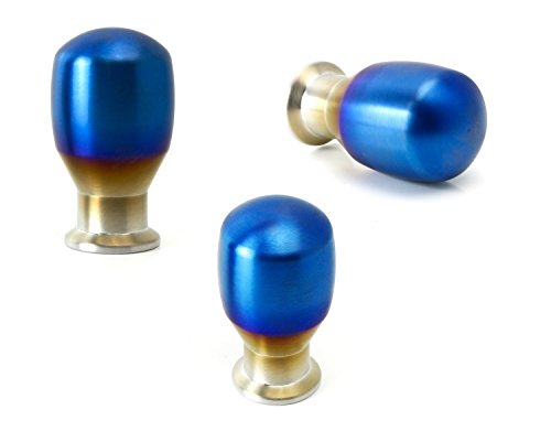 Ijdmtoy Burnt Titanium Finish Jdm Drop Shape Shift Knob Universal Fit Compatible With Most Car 4 5 6 Speed Manual Or Automatic Etc. #TOP1