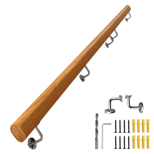 Main courante escalier bois 4m antidérapante pour un appui sûr