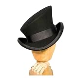 GMVZGQW Fedora Hat Cap for Men Asymmetric Top Hat Women Men Wool Caps Steam Punk Hat Party Decor Mens Magic Cap for Parties(Color 1)