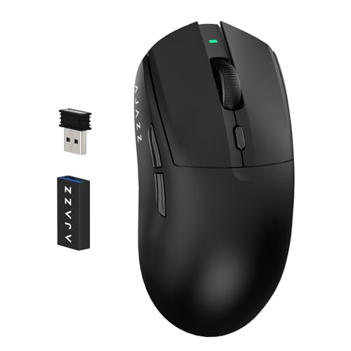Image of ATTACK SHARK AJ139 G Pro Gaming Mouse 4K Polling Lightweight PAW 3395 Sensor Receiver up to 26,000DPI 6 Programmable Button USB-C Charging Ergonomic Symmetric for Xbox PS4 PC Mac Gamer