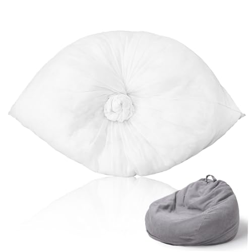 Garneck Funda para Sofá Perezoso sin Relleno Forro Interior Transpirable de Malla para Bolsa de Frijol Funda Lavable y Resistente Compatible con Relleno de Espuma Extra Grande