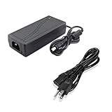 HOUHUI 12 Volt 6 Amp Power Supply Adapter Converter Regulator, 5.5mm x 2.1mm DC Plug, Output 12V 6A 72W Wall Plug Switch for DC12V 5050 LED Strip Light