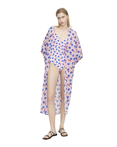 Kimono Compania Fantastica Beach Yuzu ropa de playa mujer kaftan estampado tropical para bañador