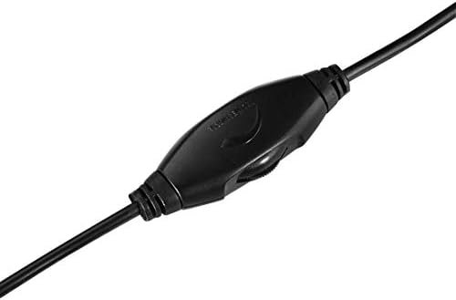 Hama Wired Over-Ear TV Headphones, One Sided 6m Long Cable, Volume Control, Black
