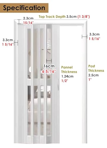 Porte pliante accordéon résistante griffures, séparateur de pièce anti-insectes - 3