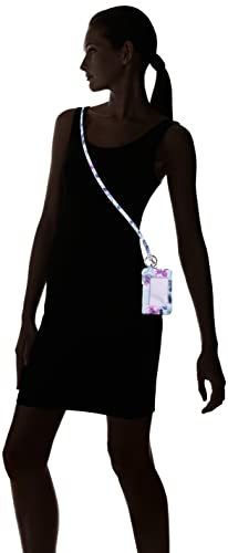 Vera Bradley Women's Recycled Lighten Up Reactive Zip Id Case And Lanyard Combo, Fresh-Cut Bouquet, One Size #TOP5