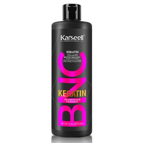 Karseell MACA CARE SYSTEM Alisado Brasileño Cabello Colágeno Queratina Biotina Orgánica Alisado en Casa Acondicionador Hidratante Antifrizz Brillo Suavidad Todo tipo de Cabello - 500 ml.