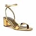 Nine West Women's Allora3 Heeled Sandal, Bronze 750, 8.5