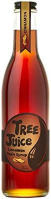 Tree Juice Cinnamon Maple Syrup | 100% Pure Grade A Maple Syrup | All Natural, Non GMO, Vegan, Gluten Free, Vegetarian, Paleo | 12 Ounce Bottle