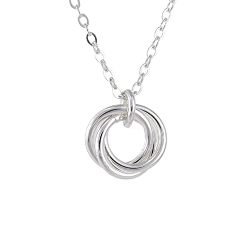 Tiny Love Knot Necklace In Shiny Sterling Silver Gift For Her 24 Inches #TOP30