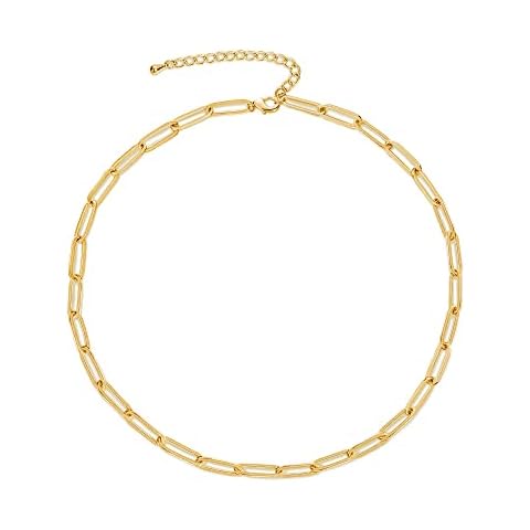 CHESKY Gold Dainty Paperclip Necklace Cover