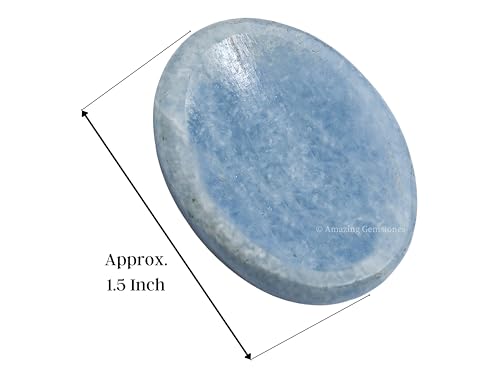 Labradorite Crystal Worry Stones for Anxiety - Thumb Worry Stone for Stress Meditation, Anxiety Relief Items Healing Stones and Crystals