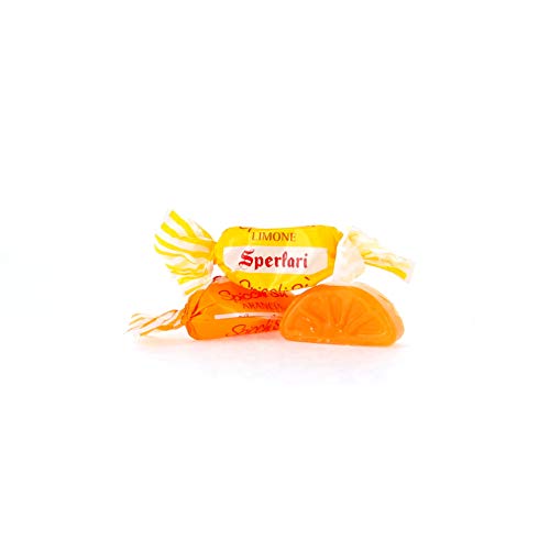 Sperlari "Spicchi" Citrus Orange & Lemon Hard Candy Bulk Bag, Individually Wrapped Italian Sweets, 1 kg / 2.2 Lbs Bag (1-Pack)