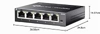 TP-Link Omada ES205G 5-Port Gigabit Easy Managed Switch, Plug & Play, Metallgehäuse mit lüfterlosem, geräuschlosem Design, Isolation, VLAN, IGMP-Snooping, Zentrales Cloud-Management – Ansicht 6