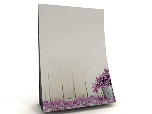 Sommer Frühling Blumen Motivpapier Block Fleur de Savon, 50 Blatt DIN A5, 90g/qm Cover