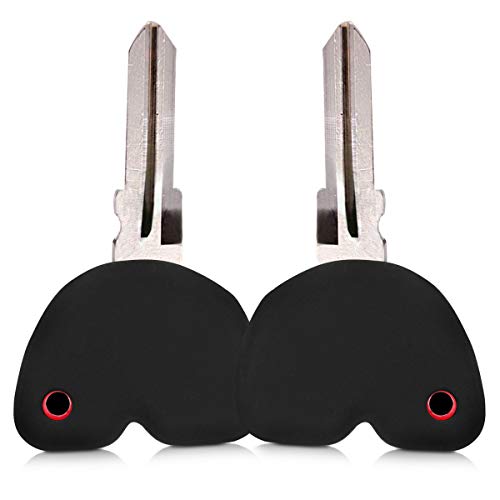 kwmobile Funda para Llave para Motocicleta Piaggio Vespa - Carcasa de Silicona para Llave de Moto - Cubierta para Llaves en Negro