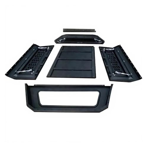 HKRCAMCRtc Cubierta de camioneta compatible con Hilux Vigo 2022 de caja corta y techo rígido de aluminio.