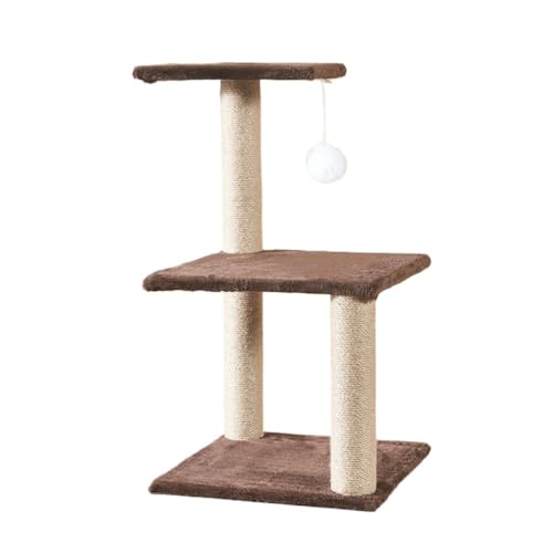 猫の登山フレーム 猫おもちゃ、猫クライミングフレーム、猫爪とぎ台、三層ジャンプ台、猫爪とぎポスト、ペット用品 猫の木(40*60*75cm)